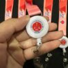 Dây đeo thẻ kèm yoyo co rút in logo trường học, công ty