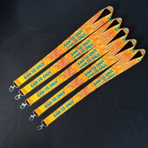 Dây đeo thẻ ban tổ chức in chuyển nhiệt theo yêu cầu